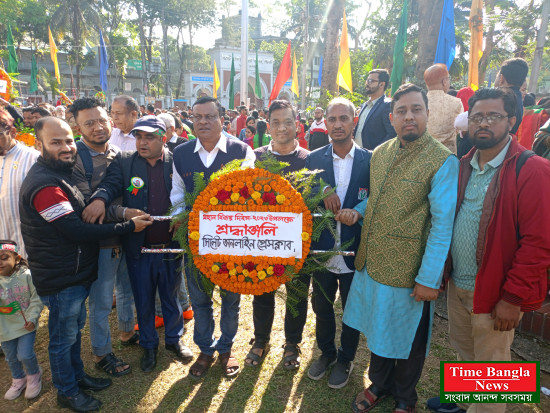 বিজয় দিবসে সিলেট অনলাইন প্রেসক্লাবের শ্রদ্ধা নিবেদন