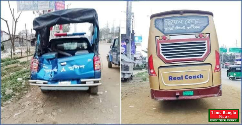 সিলেট বাসচাপায় ৬ পুলিশ সদস্য আহতের সর্বশেষ আপডেট