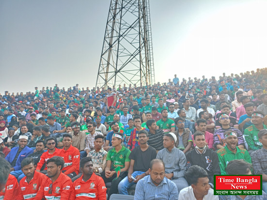 কানায় কানায় পরিপূর্ণ সিলেট আন্তর্জাতিক ক্রিকেট স্টেডিয়াম