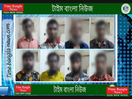 এয়ারপোর্ট থানার পুলিশের অভিযানে চৌখিদেখীতে  ৮ জুয়াড়ি আটক