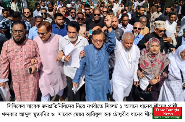 খন্দকার মুক্তাদিরের পক্ষে আরিফসহ সাবেক জনপ্রতিনিধিদের গণসংযোগ