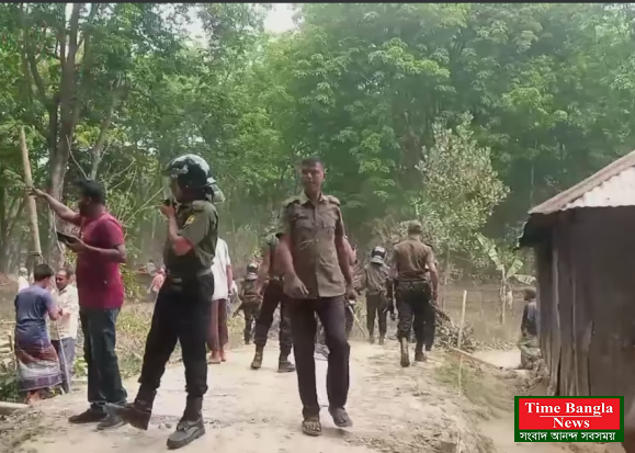 মধুপুরে আদিবাসী গারো পরিবারের বসতবাড়ি উচ্ছেদ।