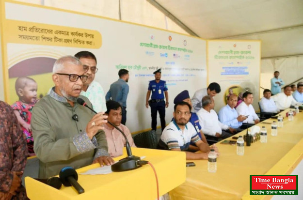 জৈন্তাপুরে হাম-রুবেলা টিকাদান ক্যাম্পেইনের ল