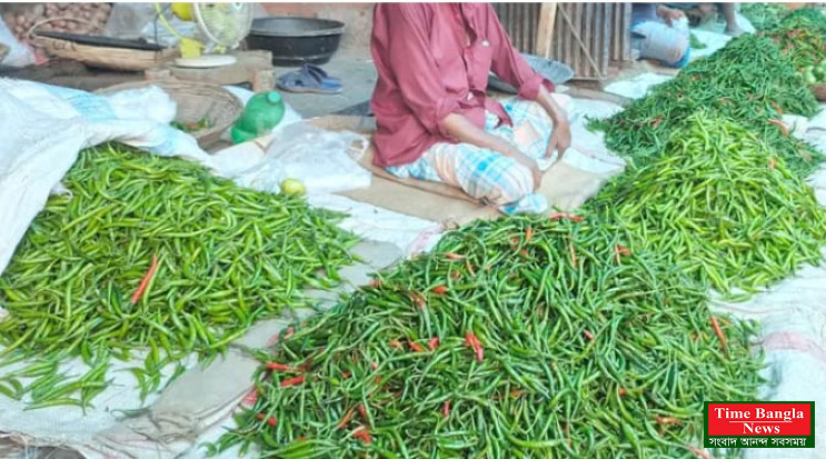 দেশের বাজারে আবারও ঊর্ধ্বমুখী কাঁচামরিচের দাম।