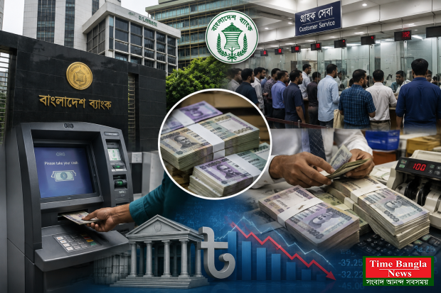 তারল্য সংকটে ব্যাংক খাত, নগদ টাকা তুলতে ভোগান্তি বাড়ছে গ্রাহকদের