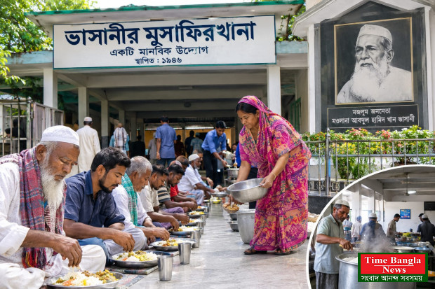 **৮০ বছর ধরে অবারিত মানবতার দুয়ার, ভাসানীর মুসাফিরখানায় বিনা মূল্যে থাকা-খাওয়া।*